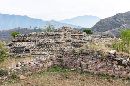 Photo for This nemogram archaeology site was discovered in 1966 in the Swat and excavated in 1967-68 - Royalty Free Image