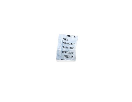 Photo for Close up silica gel in paper bag isolated on white background - Royalty Free Image