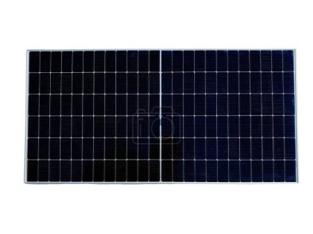 Photo for Solar panel for clean energy isolated on white background - Royalty Free Image