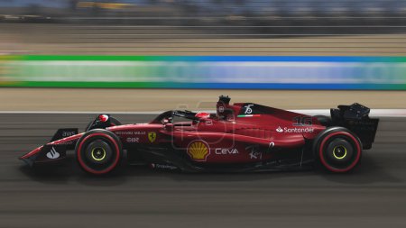 Téléchargez les photos : Ferrari F1 voiture illustration 3D, 20 Mar, 2023, Sao Paulo, Brésil - en image libre de droit