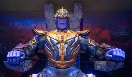 Photo for Replica of the Titan Thanos in real size, 7 Aug, 2023, Sao Paulo - Royalty Free Image