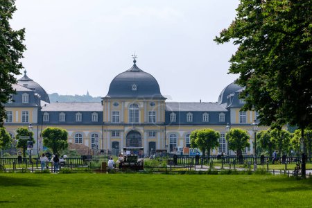 Photo for Bonn, Germany - May 22, 2023 : View of the Poppelsdorf Palace, a Mineralogical Museum and a Botanical Garden in Bonn Germany - Royalty Free Image