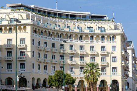 Téléchargez les photos : Thessalonique, Grèce - 22 septembre 2023 : Vue de l'hôtel de luxe Electra Palace dans le centre de Thessalonique Grèce - en image libre de droit