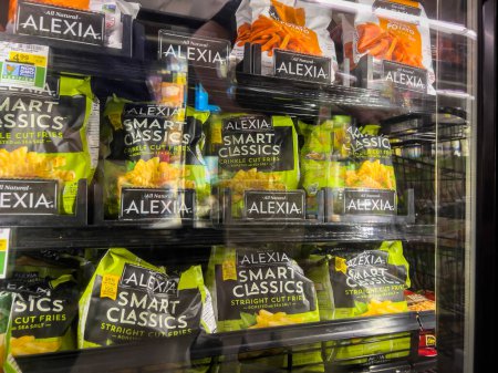 Photo for Seattle, WA USA - circa November 2022: Close up view of Alexia frozen french fries for sale inside a grocery store. - Royalty Free Image