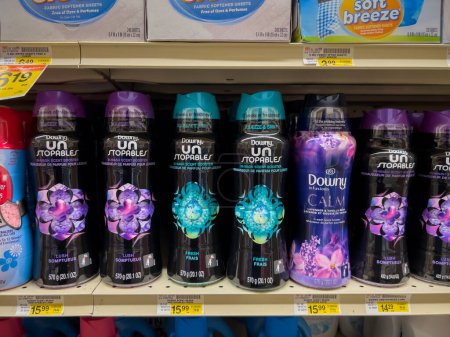Photo for Woodinville, WA USA - circa December 2022: Close up view of Downy laundry products for sale inside a grocery store. - Royalty Free Image