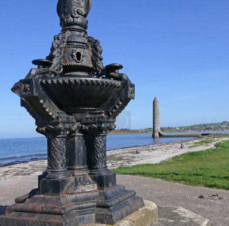 Foto de The Hamilton memorial fountain Larne Harbour Co Antrim Northern Ireland by Sun Foundry Glasgow - Imagen libre de derechos