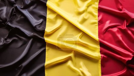 orgullo de la bandera del mundo o juegos olímpicos o el concepto olímpico de una bandera del país Bélgica Países Bajos, Aislado con colores y diseño, textura