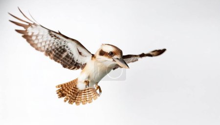 Kookaburra - are terrestrial tree kingfishers of the genus Dacelo native to Australia and New Guinea isolated on white background
