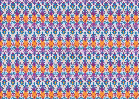 Seamless pattern with decorative ornament. Vector illustration. Colorful background.