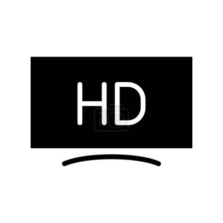 TV-Glyphen-Vektorsymbol isoliert auf weißem Hintergrund. TV-Glyphen-Vektorsymbol für Web-, Mobil- und UI-Design