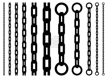 Ilustración de Ilustración del diseño del vector de cadena aislada sobre fondo blanco - Imagen libre de derechos