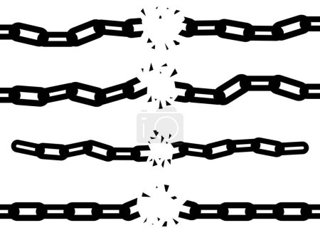Illustration for Chain vector design illustration isolated on white background - Royalty Free Image