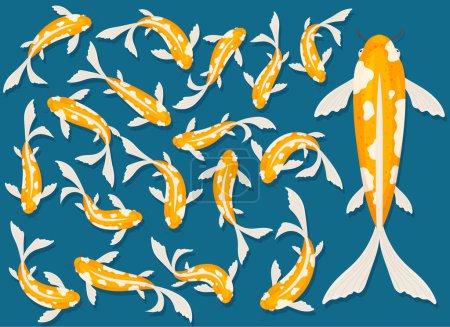 Ilustración de Fish vector design illustration isolated on white background - Imagen libre de derechos