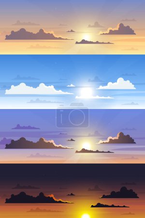 Illustration for Sky background vector design illustration - Royalty Free Image