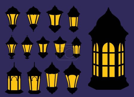 Ilustración de Vintage lámpara vector diseño ilustración aislado en fondo - Imagen libre de derechos