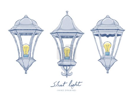 Illustration for Vintage lamp vector design illustration isolated on background - Royalty Free Image