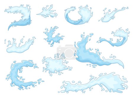 Illustration for Water splash vector design illustration isolated on background - Royalty Free Image