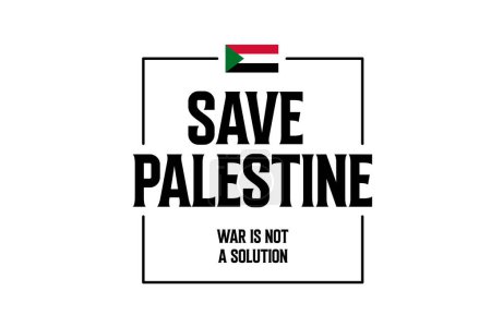 Illustration for Pray for Palestine vector illustration Background. Free Palestine flag wallpaper, flyer, banner vector illustration - Royalty Free Image