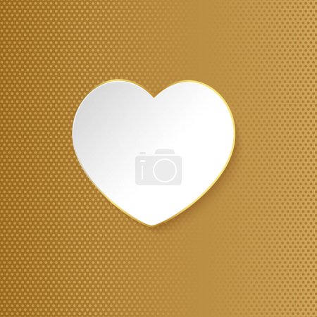 Téléchargez les illustrations : Icône vectorielle coeur, symbole d'amour. Panneau Saint-Valentin, emblème isolé sur fond. - en licence libre de droit