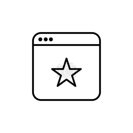 Ilustración de Star _ IconStar icono en diseño plano. Icono estrella sobre fondo blanco. Ilustración vectorial. - Imagen libre de derechos