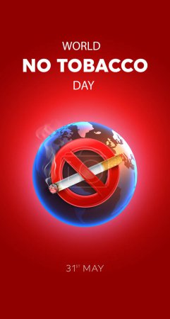 Téléchargez les photos : Panneau réaliste No Smoking sur fond noir pour la Journée mondiale sans tabac du 31 mai. Illustration vectorielle.Smoke vapeur avec des cigarettes - en image libre de droit