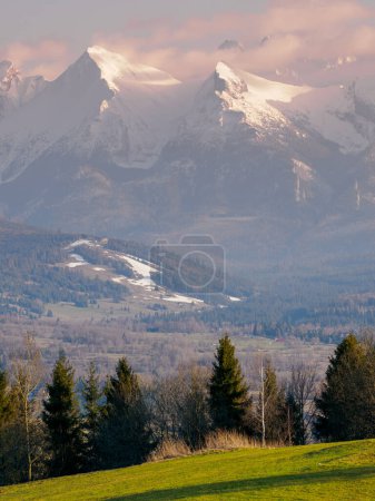 Photo for Mountains Landscape in winter. Tatra National Park- view from Czarna Gora. Spisz. Malopolskie. Poland. - Royalty Free Image