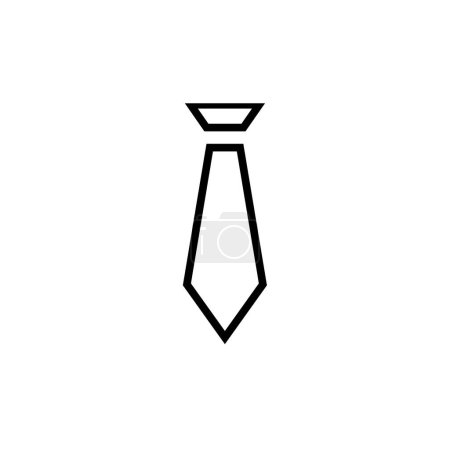 Ilustración de Tie Icon Vector aislado sobre fondo blanco - Imagen libre de derechos
