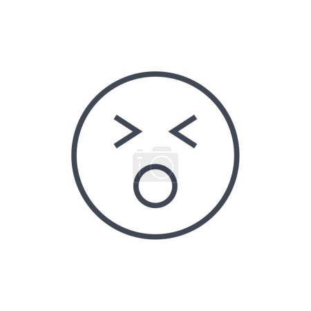 Illustration for Sad emoji icon, vector illustration - Royalty Free Image