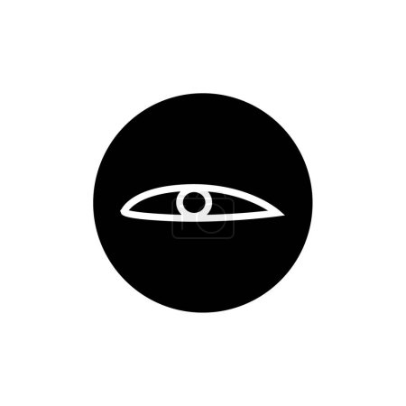 Illustration for Eye, egypt sign. glyph illustration - Royalty Free Image