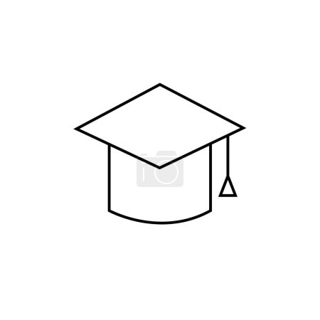 Illustration for Graduation cap vector illustration - Royalty Free Image