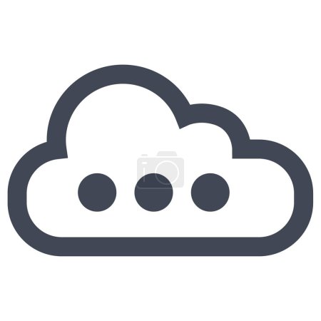Illustration for Cloud vector icon web - Royalty Free Image