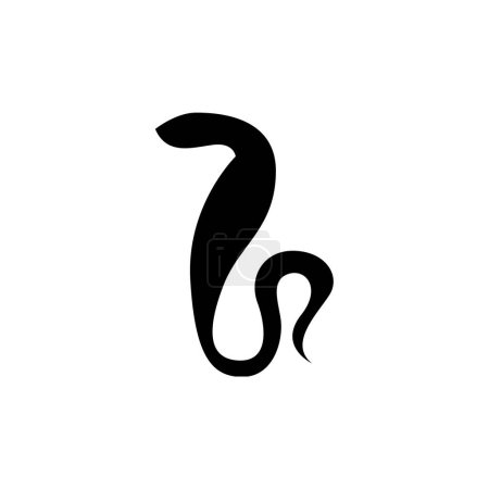 Téléchargez les illustrations : Serpent cobra. icône de vecteur de culture égyptienne. - en licence libre de droit
