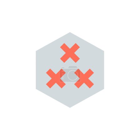 Téléchargez les illustrations : Illustration vectorielle de l'hexagone - en licence libre de droit