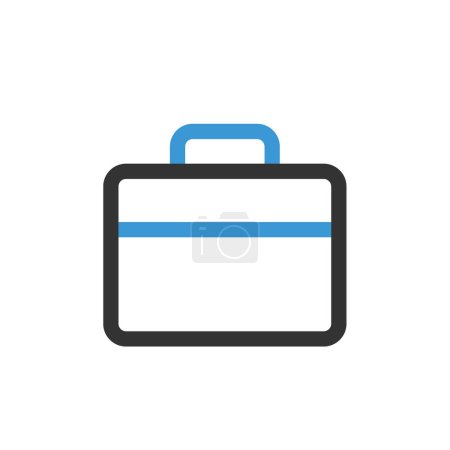 Illustration for Briefcase icon isolated on abstract backgroun - Royalty Free Image