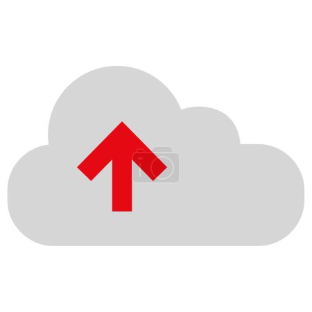 Téléchargez les illustrations : Cloud icône vectorielle de téléchargement - en licence libre de droit