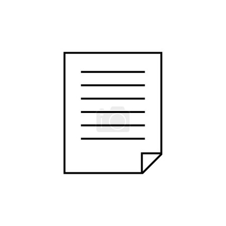 Téléchargez les illustrations : Papier document vectoriel icône design - en licence libre de droit
