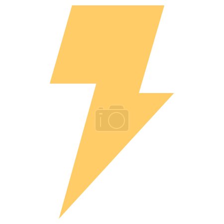 Illustration for Lightning flat vector icon - Royalty Free Image