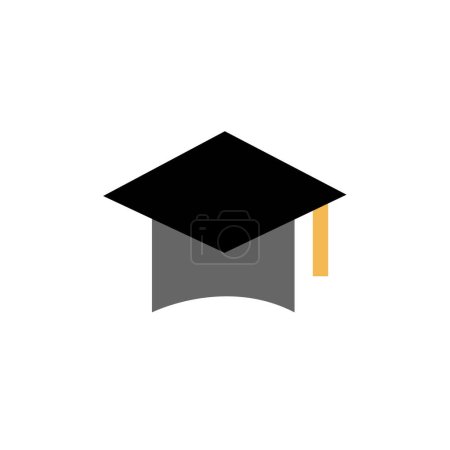 Ilustración de Logo graduado vector plantilla diseño ilustración - Imagen libre de derechos