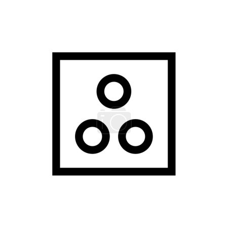 Illustration for Abstract dots circle logo design vector - Royalty Free Image