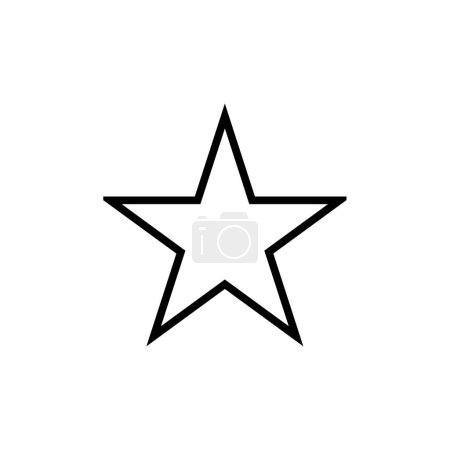 Ilustración de Estrella icono vector aislado sobre fondo blanco - Imagen libre de derechos