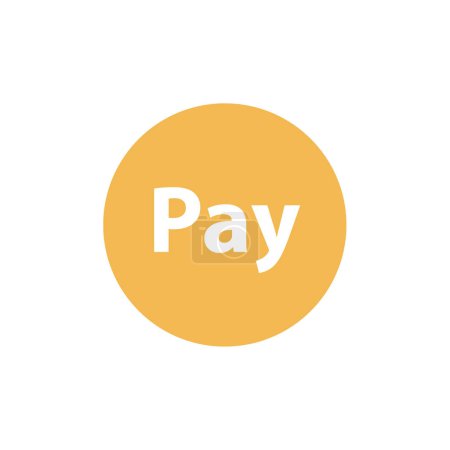 Ilustración de Icono de botón de pago. ilustración vectorial - Imagen libre de derechos