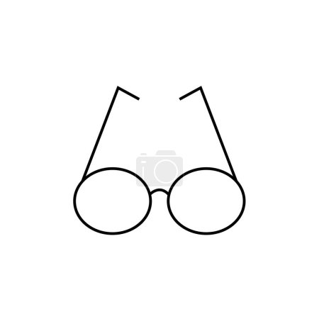 Illustration for Glasses icon, vector illustration - Royalty Free Image