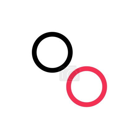 Ilustración de Abstracto puntos círculo logo diseño vector - Imagen libre de derechos