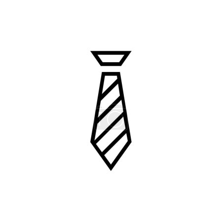 Téléchargez les illustrations : Cravate logo conception icône modèle. illustration vectorielle de cravate - en licence libre de droit