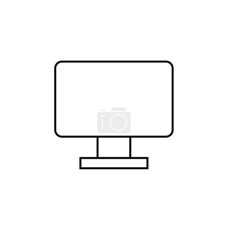 Ilustración de Icono de la computadora. ilustración vectorial - Imagen libre de derechos