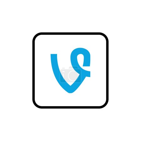 Ilustración de V Carta Logo Plantilla de negocios - Imagen libre de derechos