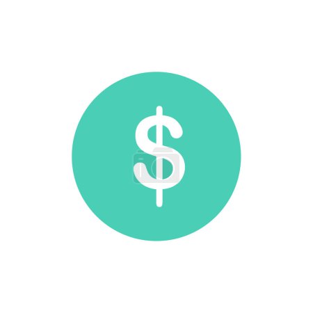 Ilustración de Icono de signo de dinero. símbolo del dinero. vector ilustración plana - Imagen libre de derechos
