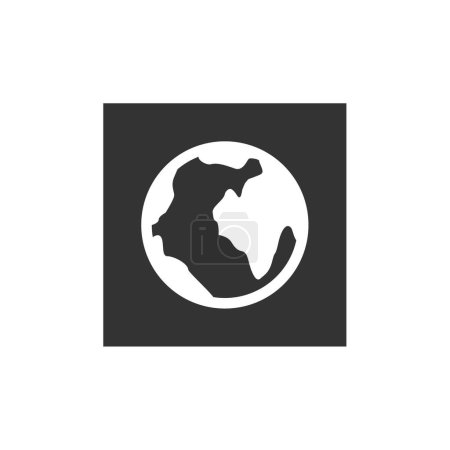 Téléchargez les illustrations : Globe icône vectoriel illustration isolé symbole - en licence libre de droit