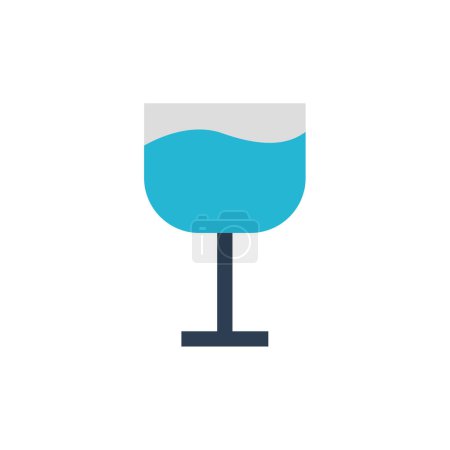 Illustration for Glass icon vector illustration - Royalty Free Image
