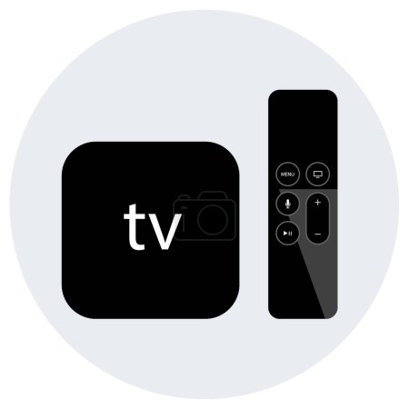 Illustration for Tv vector icon. flat design style - Royalty Free Image